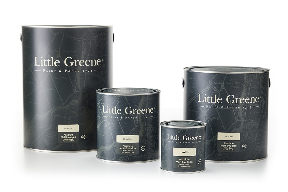 Little Greene Tins Verpackungen Wandfarbe Farbe Wand