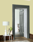 Little Greene Wandfarbe Olive Oil 83 Wohnung Wohnungsbeispiel Wand Farbe Grün