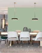 Little Greene Wandfarbe Aquamarine 138 Hellgrüne Wandfarbe Kalte Wandfarbe Leuchtende Wandfarben