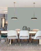 Little Greene Wandfarbe Bone China Blue 107 Blau Graue Wandfarbe Bone China Blue Edle Wandfarbe