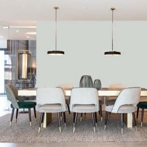 Little Greene Wandfarbe Bone China Blue Mid 183 Dezente Wandfarbe Hellblaue Wandfarbe Hellgraue Wandfarbe mit Blau