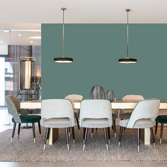 Little Greene Wandfarbe Pleat 82 Wandfarbe Blau-Grün Wandfarbe Gelb Grün Wandfarbe Petrol