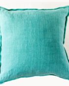Designers Guild Kissen Brera Lino Pale Jade Mint-Blau Quadrat Leine Stoff