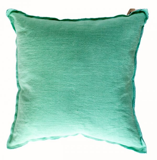Designers Guild Kissen Brera Lino Pale Jade Mint-Blau Quadrat Leine Stoff