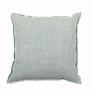 Designers Guild Kissen Brera Lino Grau-Mint Grau Leinen Basiskissen Cushion