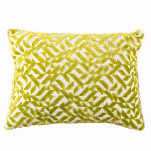 Designers Guild Kissen Dufrene Moss Grün geometrisches muster