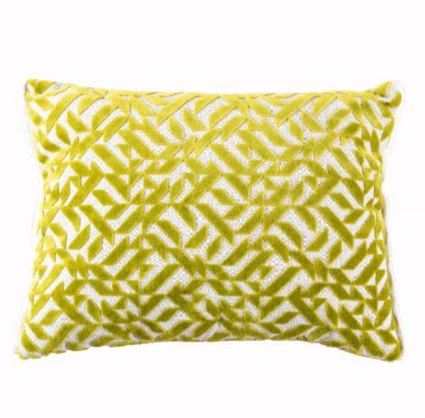 Designers Guild Kissen Dufrene Moss Grün geometrisches muster