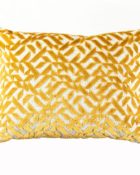 Designers Guild Kissen Dufrene Saffron Kissen Gelb Muster geometrisch