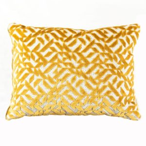 Designers Guild Kissen Dufrene Saffron Kissen Gelb Muster geometrisch