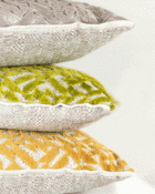 Gelb Grün Graz Samt Cushion Muster