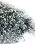 Ligne Pure Fellkissen Lush Hellgrau details Kissen Kunstfell Grau Weich