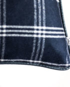 HOATÉ Kissen Dickens Check Navy-Weiss Kariert Karo