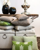 Hochwertiges Kissenset "Outdoor LOVER" Wohnung Hocker