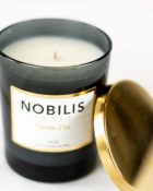 Nobilis Duftkerze Poudre d’Iris Iris-Puder & Veilchen Kerze Duft Candle Schwarz Gold