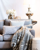 Kissen Vasen Wohnung Lampe Sofa