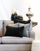 Hochwertiges Kissenset "Silent BLACK" Sofa Vasen Wohnung