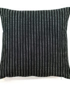 HOATÉ Kissen Bowery Stripe Schwarz Streifen Basiskissen Neutral