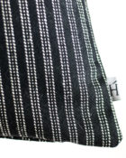 HOATÉ Kissen Bowery Stripe Schwarz Streifen Basiskissen Neutral