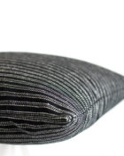 HOATÉ Kissen Bowery Stripe Schwarz Streifen Basiskissen Neutral