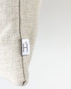 HOATÉ Outdoor-Kissen Balangan Natur Cushion Beige Creme Struktur Schild