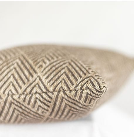 HOATÉ Outdoor-Kissen Balian Natur Cushion Muster Braun Beige Struktur