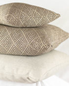 Cushion Quadrat Muster Beige Braun