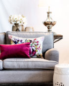 Pink Blumen Sofa Wohnung Vasen