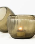 Guaxs Teelichthalter Malia Taupe