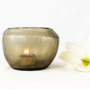 Guaxs Teelichthalter Malia Taupe