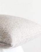 HOATÉ Kissen Melton Hellgrau Struktur Neutral