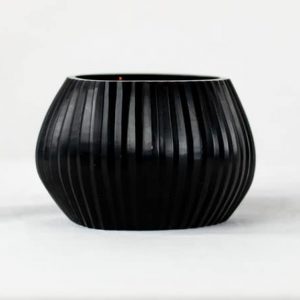 Guaxs Teelichthalter Nagaa Schwarz Windlicht Kerze Deko Tealight