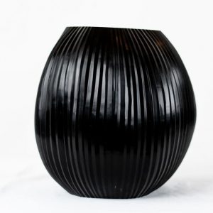 Guaxs Vase Nagaa Medium Schwarz