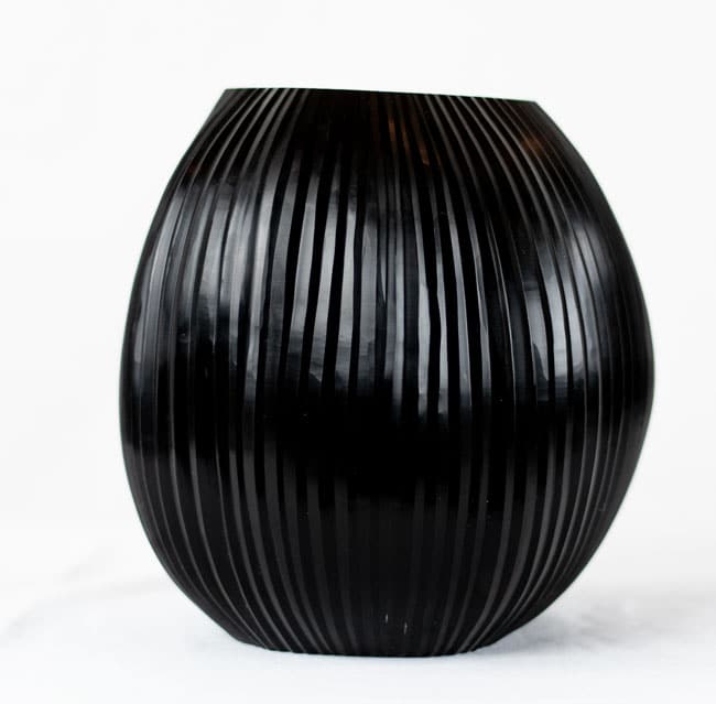 Guaxs Vase Nagaa Medium Schwarz