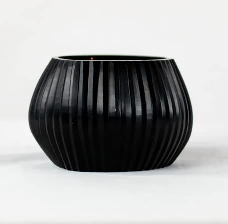 Guaxs Teelichthalter Nagaa Schwarz Windlicht Kerze Deko Tealight