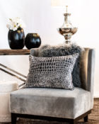 Hochwertiges Kissenset "GREY Rainbow" Grau Kissen Sessel Wohnung Vasen