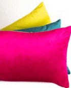 Kissen Dekokissen Pink Gelb Türkis