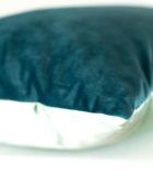 Samt Türkis Blau Dekokissen