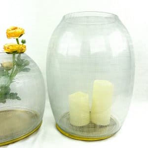 Guaxs Windlicht Gumba Lantern Glasvase hochwertiges Unikat