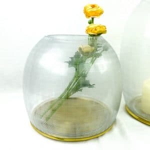 Guaxs Windlicht Gumba Lantern Glasvase hochwertiges Unikat