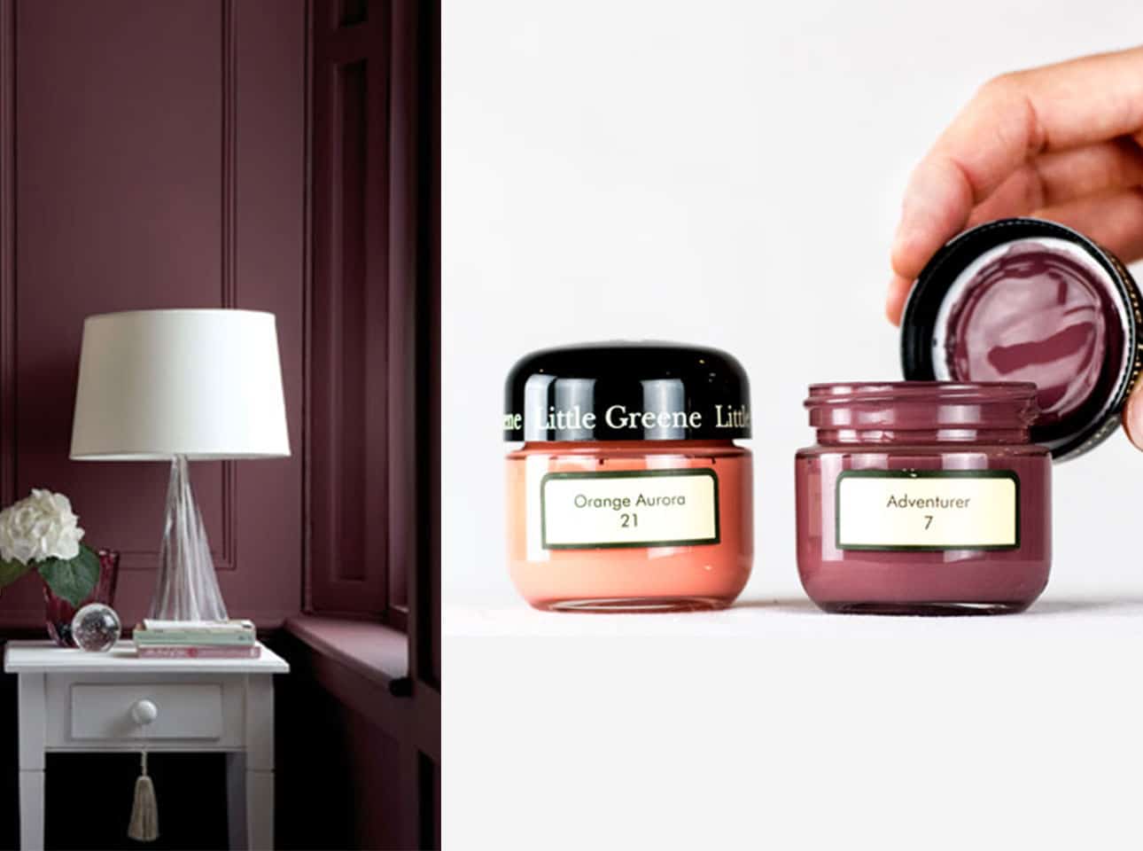 Little Greene Wandfarbe Adventurer Orange Aurora warme Farbe dunkelrot orange hochwertige Farbe Schlafzimmer Wohnzimmer Esszimmer