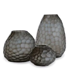 Guaxs Vase Otavalo Indigo Smokegrey Design Vasen hochwertiges Unikat