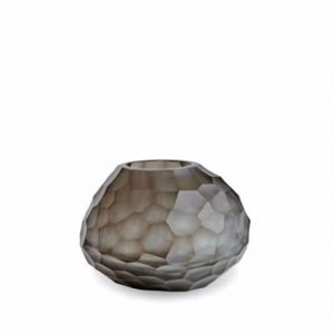 Guaxs Vase Otavalo Small Indigo Smokegrey Glasvase Design Vase hochwertiges Unikat