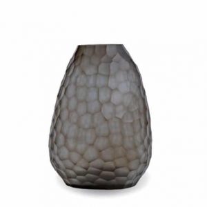 Guaxs Vase Otavalo Tall Indigo Smokegrey Glasvase Design Vase hochwertiges Unikat