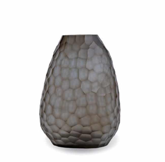 Guaxs Vase Otavalo Tall Indigo Smokegrey Glasvase Design Vase hochwertiges Unikat