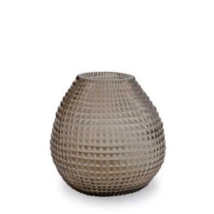 Guaxs Vase Otavalo Round Smokegrey Glasvase Vase Smokegrey hochwertiges Unikat