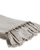 Luiz Tagesdecke Loop Cookie Dough Fleecedecke Decke mit Fransen Taupe Überwurf Bett Couchdecke Taupe