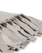 Luiz Tagesdecke Loop Cookie Dough Fleecedecke Decke mit Fransen Taupe Überwurf Bett Couchdecke Taupe