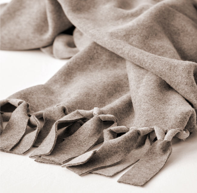 Luiz Tagesdecke Loop Cookie Luiz Tagesdecke Loop Cookie Dough Fleecedecke Decke mit Fransen Taupe Überwurf Bett Couchdecke Taupe