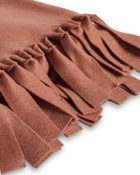 Luiz Loop Terra Rossa Decke Fleecedecke Tagesdecke rote Decke weich warm Decke mit Fransen