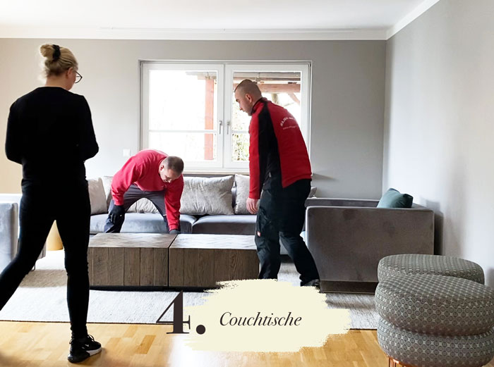 Couchtische Möbelauswahl Kundenprojekt Einrichtungskonzept Interior Design Wohnzimmer Essbereich offenes Wohnkonzept